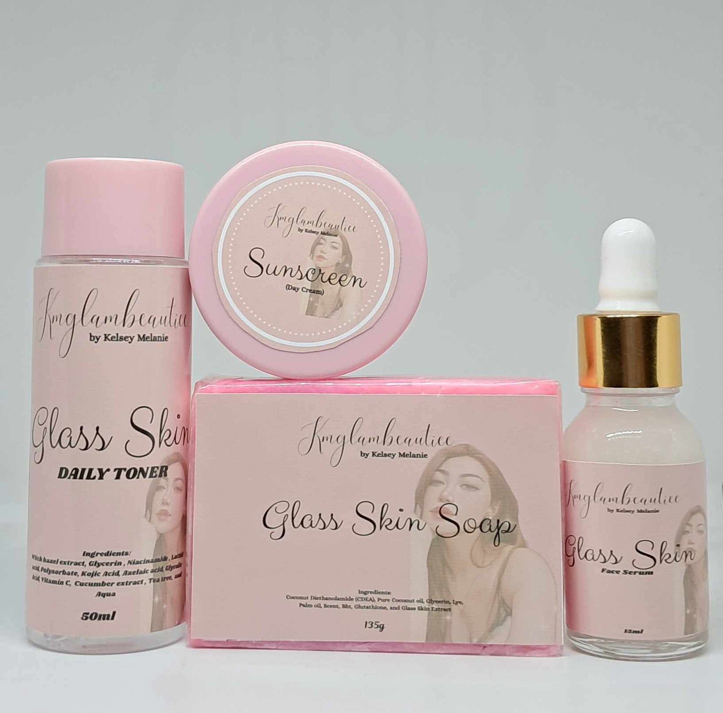 Kmglambeautiee glass skin set