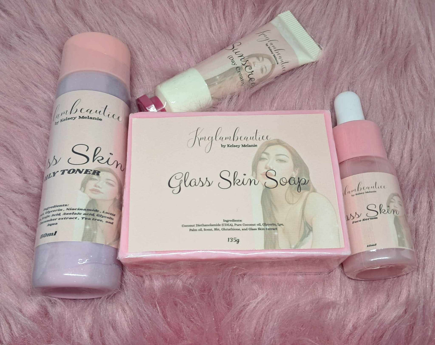 Kmglambeautiee glass skin set