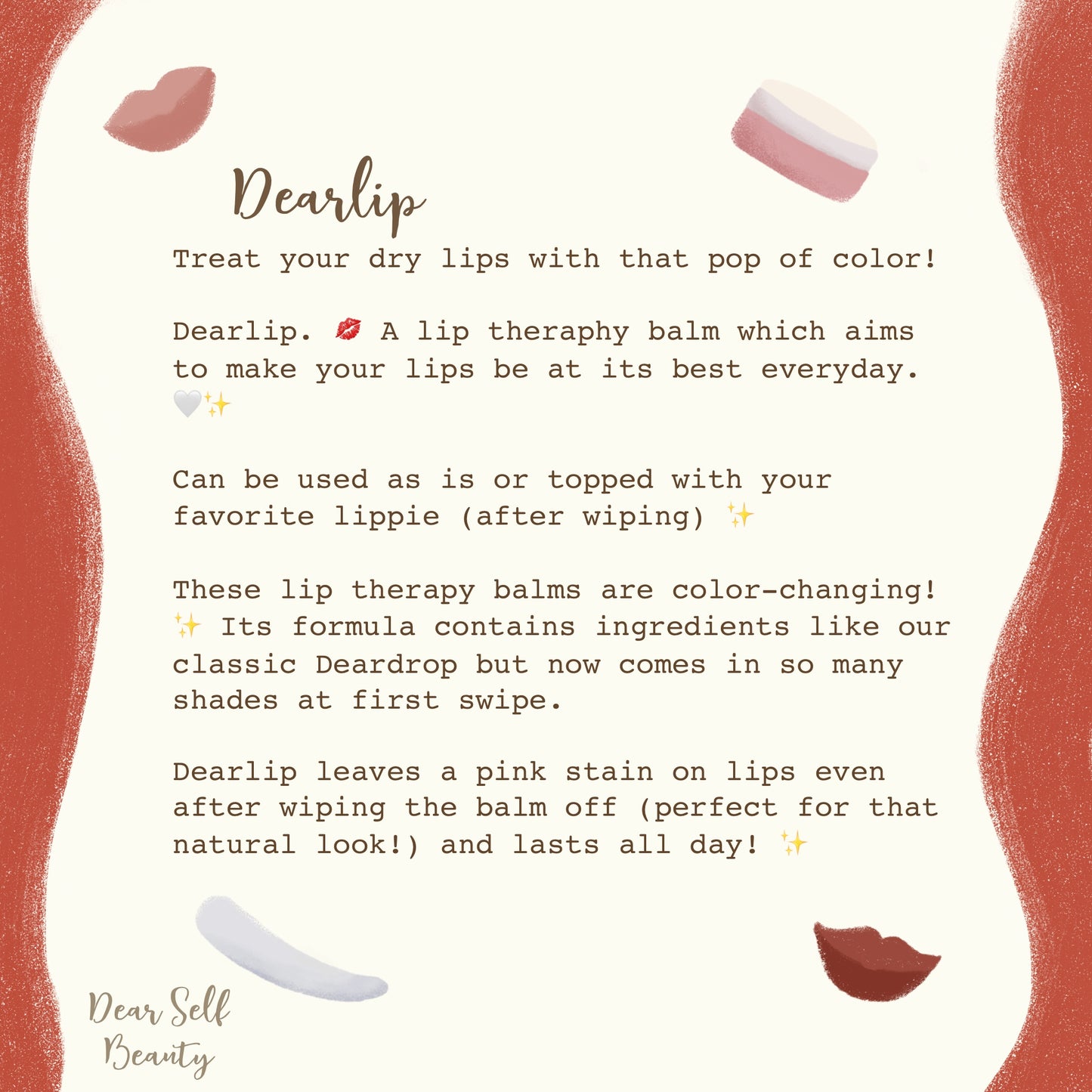 Dear Self Beauty Dearlips l Lipbalms